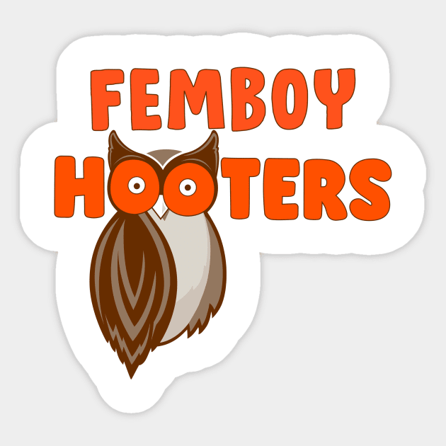 Femboy Hooters - Uniform Logo Sticker by HUNIBOI